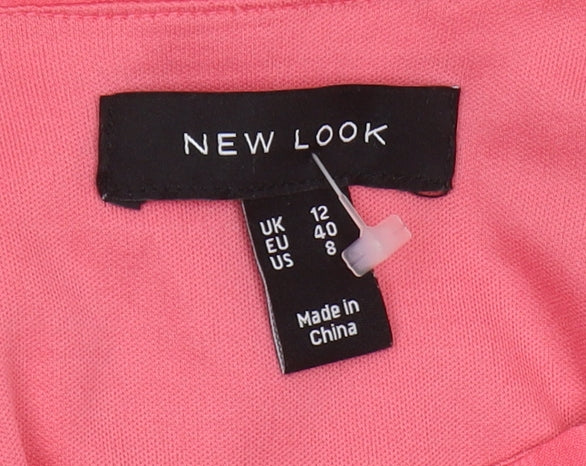 New Look Women's Pink A-Line Dress Size 12