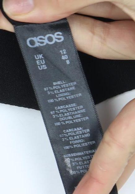 ASOS Women's Black Pencil Dress Size 12