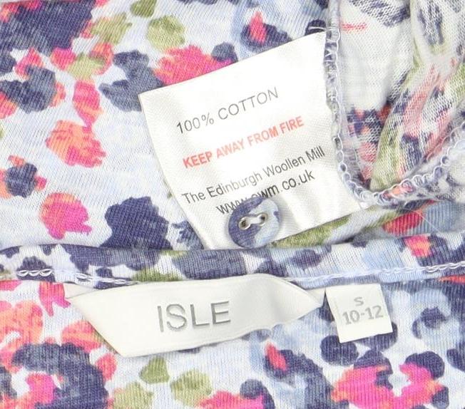 Isle Women's Multicoloured Floral T-Shirt Size 10