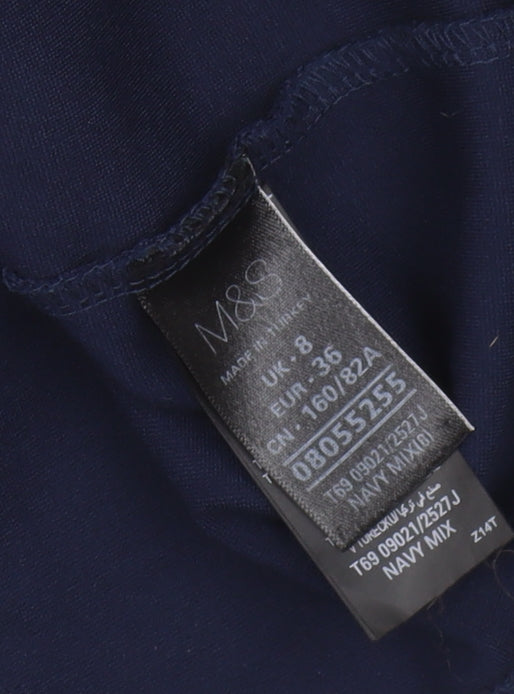 Marks & Spencer Women's Blue Sheath Dress Size 8