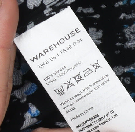 Warehouse Women’s Geometric Multicoloured Dress, Size 8