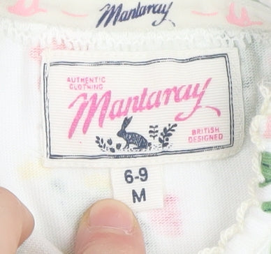 Mantaray Unisex Baby Floral T-Shirt, Multicoloured, 6-9 Months