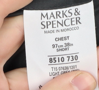 Marks & Spencer Men's Grey Blazer 38 Short