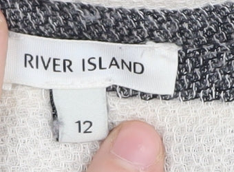 River Island Women's Striped Button-Up Shirt 12