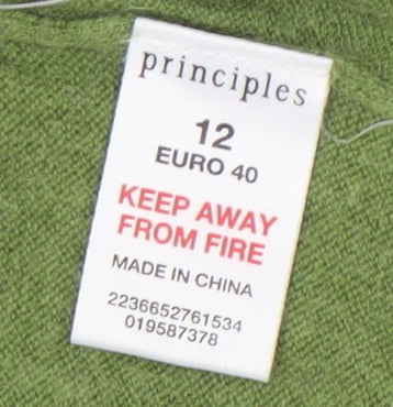 Principles Women's Green Cardigan Size 12 Knit
