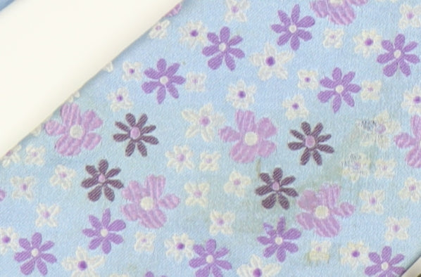 Marks & Spencer Men's Blue Floral Silk Tie