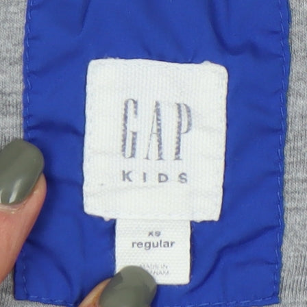 Gap Kids Blue Windbreaker Jacket for Boys, Size 4-5Y