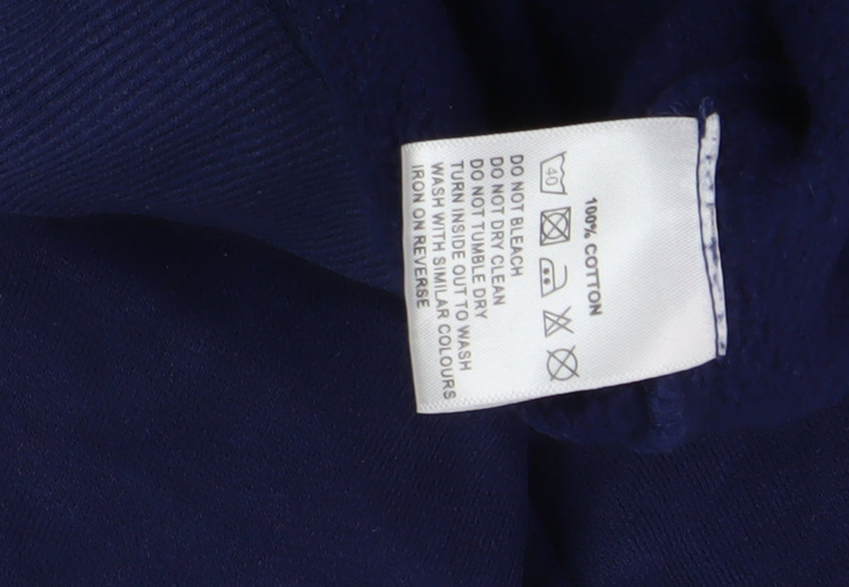 Lazy Jacks Boys Blue Hooded Full Zip Hoodie - Size 6-7