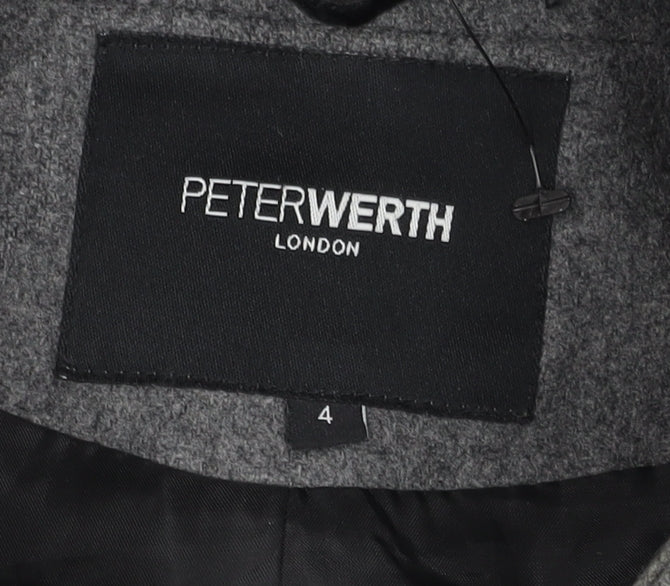 Peter Werth Men's Grey Pea Coat Size 4
