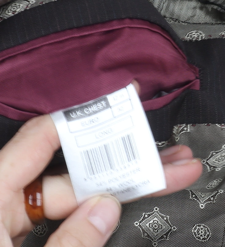 Limehaus Men's Brown Suit Jacket 42 Long Regular