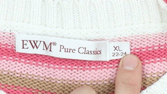 EWM Women's Multicoloured XL Pullover Jumper