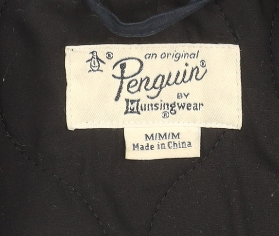 Original Penguin Women's Blue Parka Jacket M with Hood
