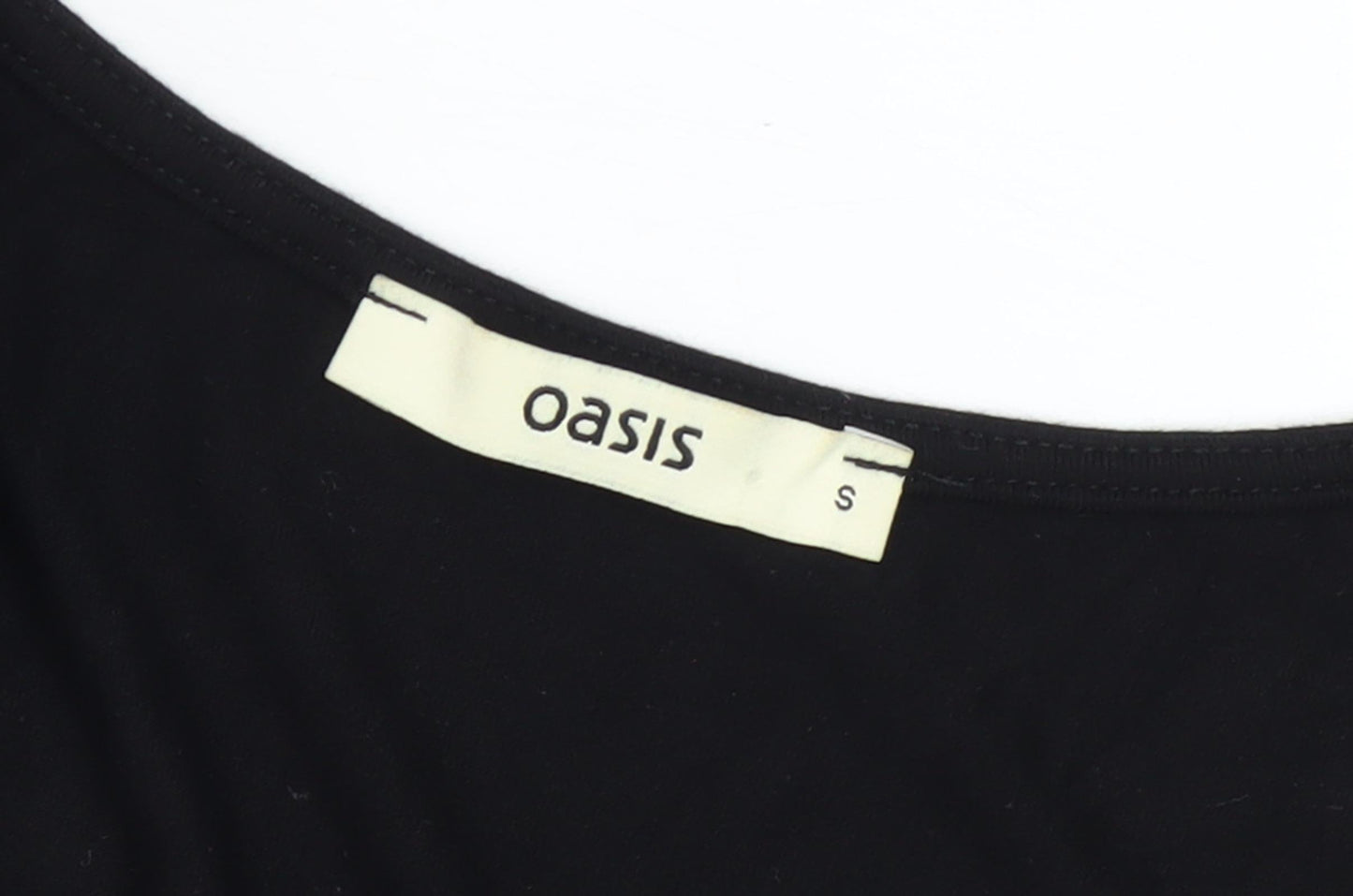 Oasis Women's Black Floral Tunic Blouse, Size S