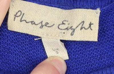 Phase Eight Women's Blue Pullover Jumper Size 8