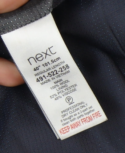 Next Men's Blue Blazer Jacket 40R Formal Wear