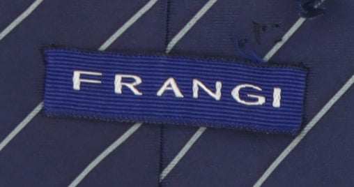 Frangi Men's Blue Striped Silk Tie