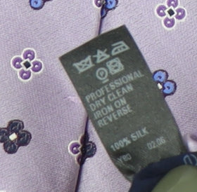 Marks & Spencer Men's Purple Silk Floral Tie