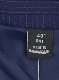 Marks & Spencer Men's Blue Suit Jacket - Size 40 Short
