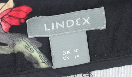 Lindex Women’s Multicoloured Floral Trousers UK 14