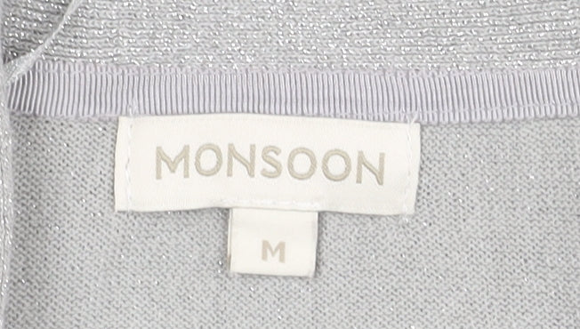 Monsoon Women’s Grey Shrug M - Knit Long Sleeve