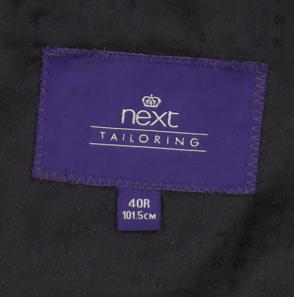 Next Men's Black Regular Fit Blazer 40R