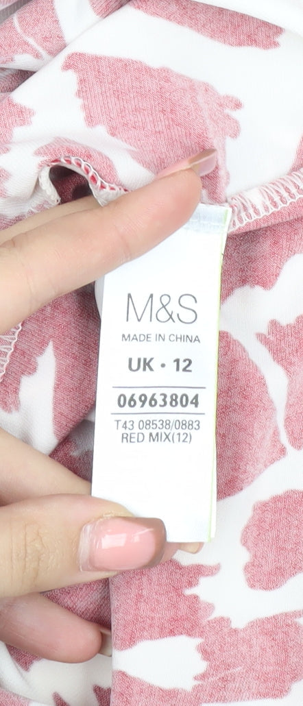 Marks & Spencer Women's Red Sleeveless Top Size 12