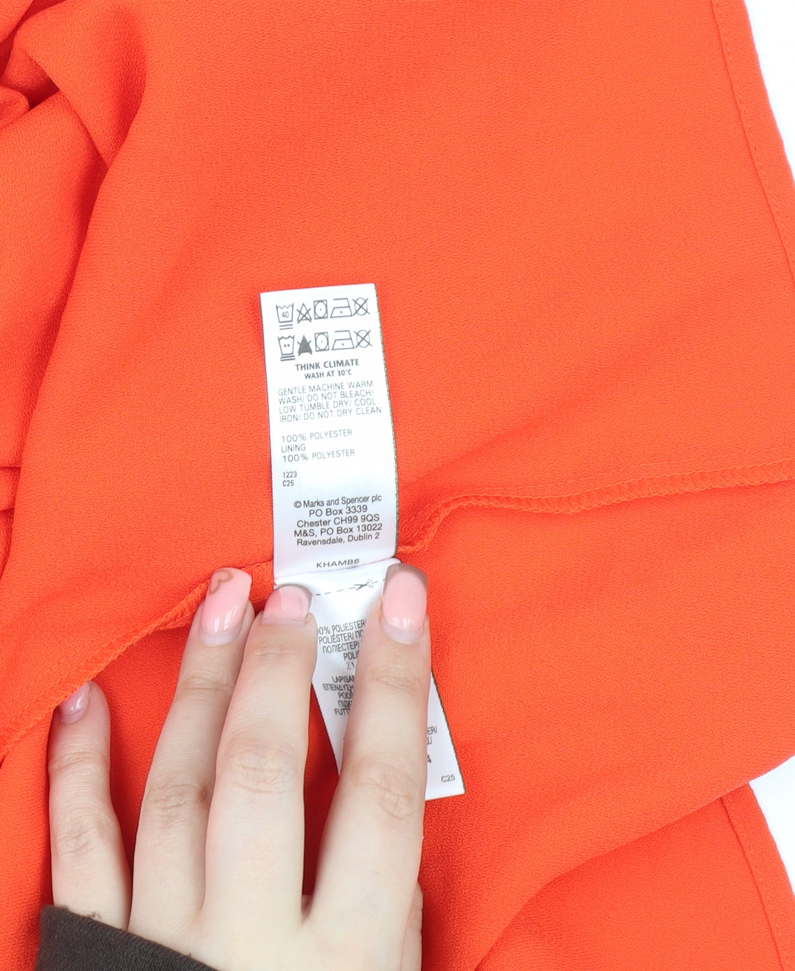 Marks & Spencer Women's Orange One Shoulder Midi Dress