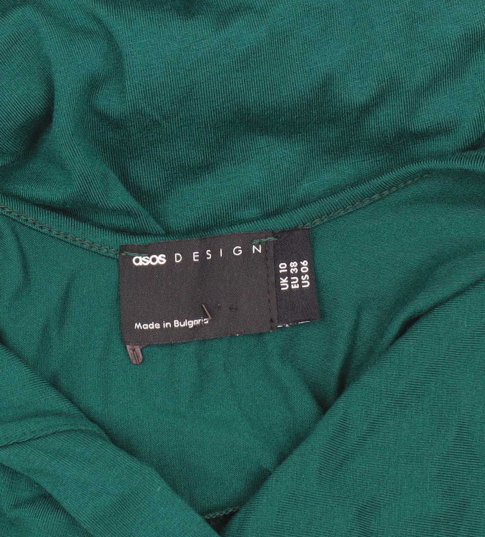 ASOS DESIGN Women's Green Bodycon Dress Size 10
