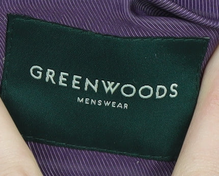 Greenwoods Black Men's Blazer, Size 38R Formal Jacket