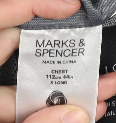 Marks & Spencer Men's Grey 44 Extra Long Suit Jacket