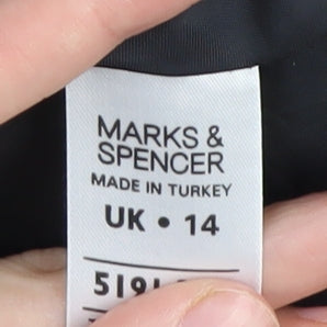 Marks & Spencer Women's Black Polka Dot Sheath Dress