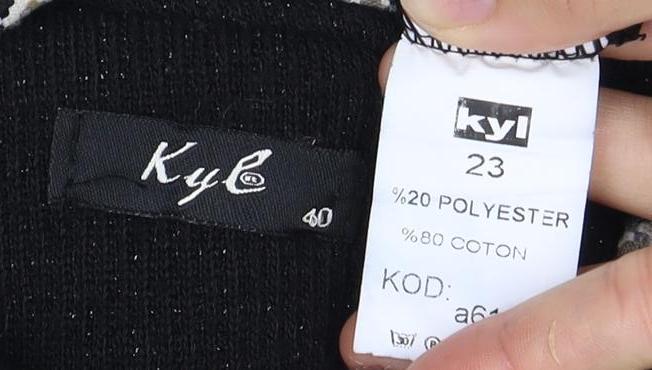 Kyl Women's Black Bow Sleeve Dress Size 12
