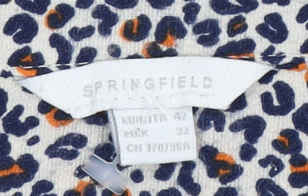 Springfield Women's Multicoloured button-up shirt - Size 14