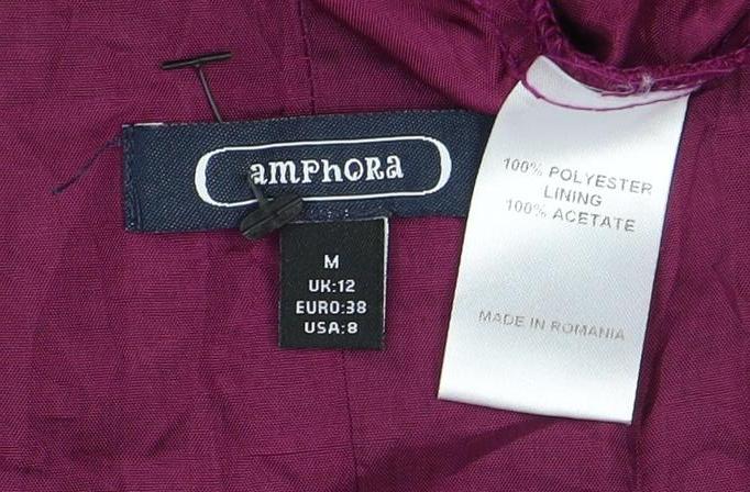 Amphora Women's Purple Long Sleeve Dress Size 12