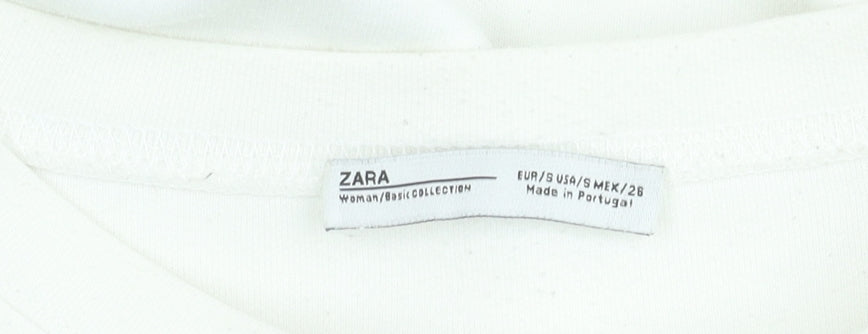 Zara Women's Ivory Pullover Jumper S Size