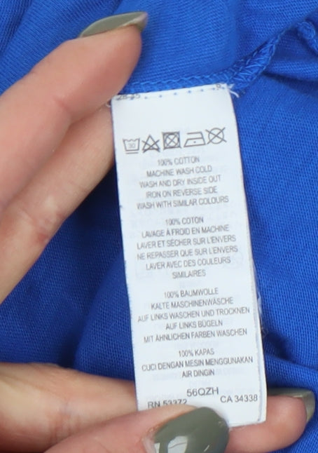 French Connection Men's Blue Crew Neck T-Shirt Size S