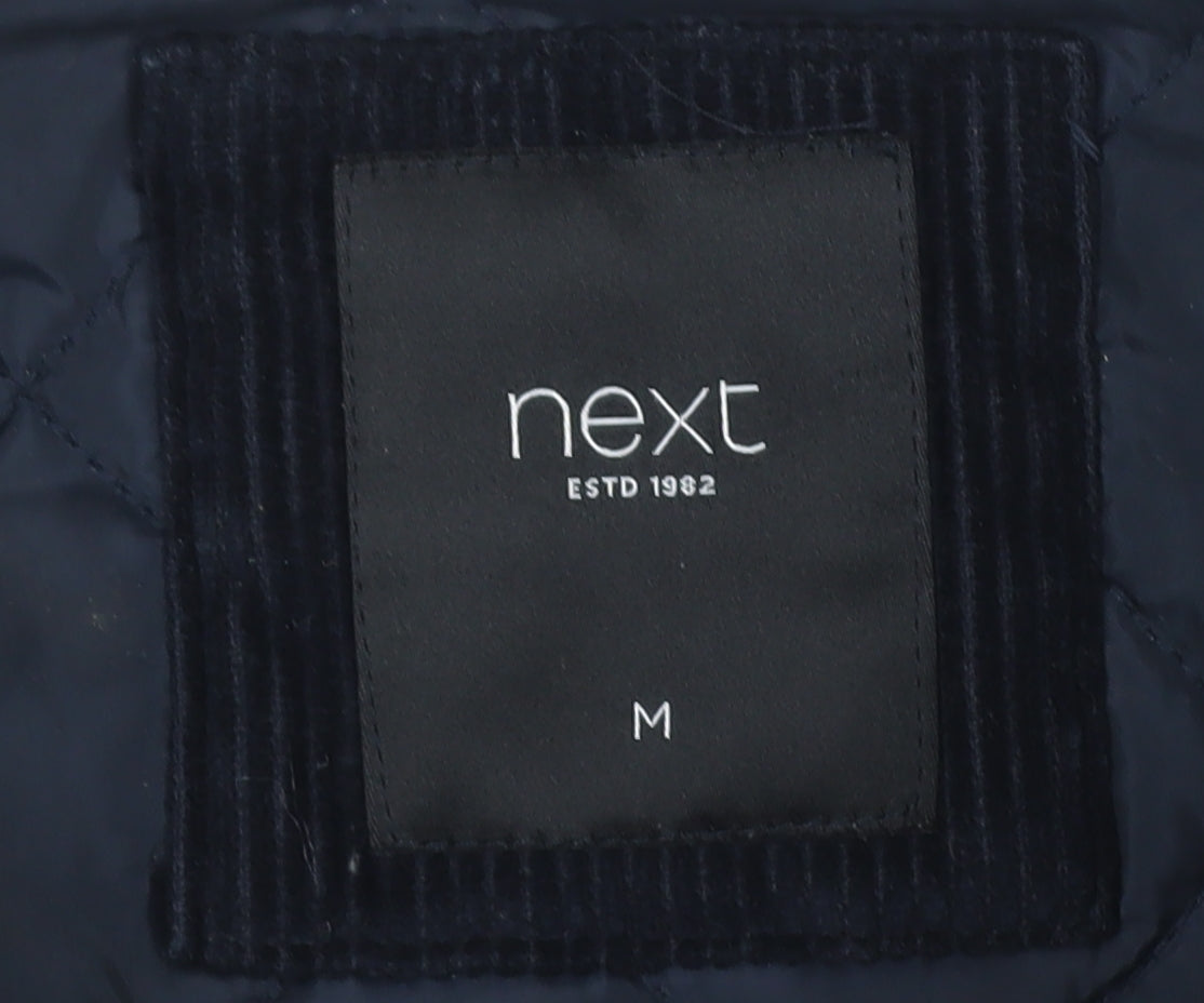 Next Men's Blue Quilted Jacket, M, Casual Winter Wear