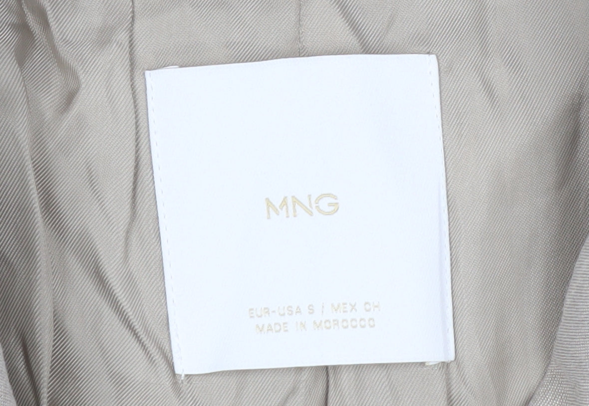 MNG Women's Beige Pinstripe Blazer Size S