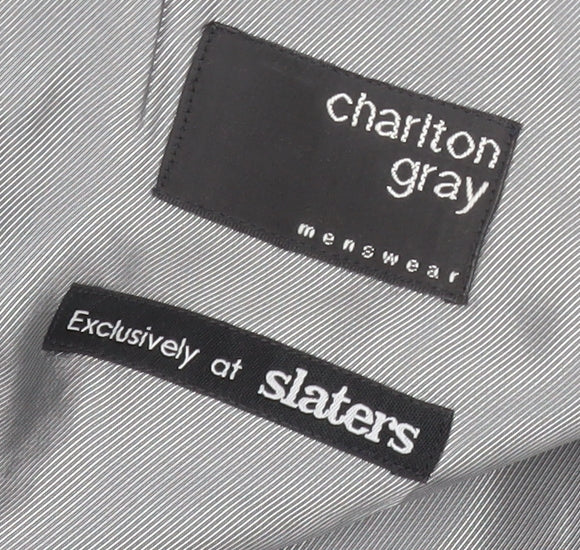 Charlton Gray Men's Black Striped Suit Jacket 46R