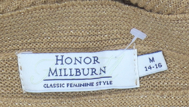 Honor Millburn Women's Beige Medium Pullover Jumper
