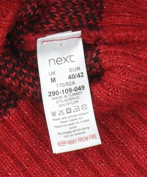 Next Women's Red Animal Print Pullover Jumper M