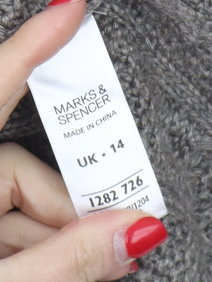 Marks & Spencer Women's Grey Jumper Dress Size 14