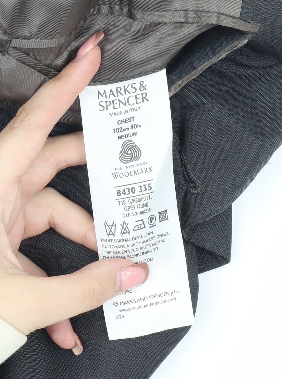 Marks & Spencer Men's Grey Blazer 40R