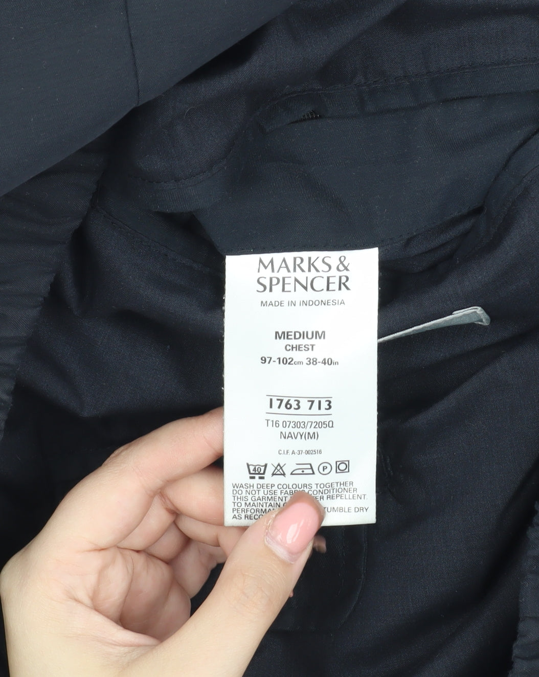 Marks & Spencer Men's Blue Medium Jacket