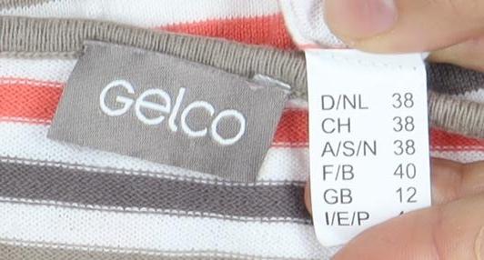 Gelco Women's Multicoloured Polka Dot Tank, Size 12