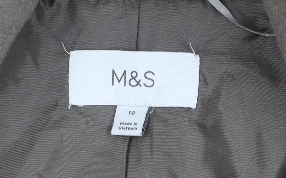 Marks & Spencer Grey Coat - Women's Size 10