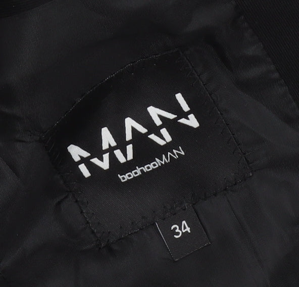 boohooMAN Black Men's Blazer Jacket Size 34