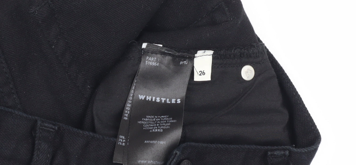 Whistles Women's Black Skinny Jeans Size 26