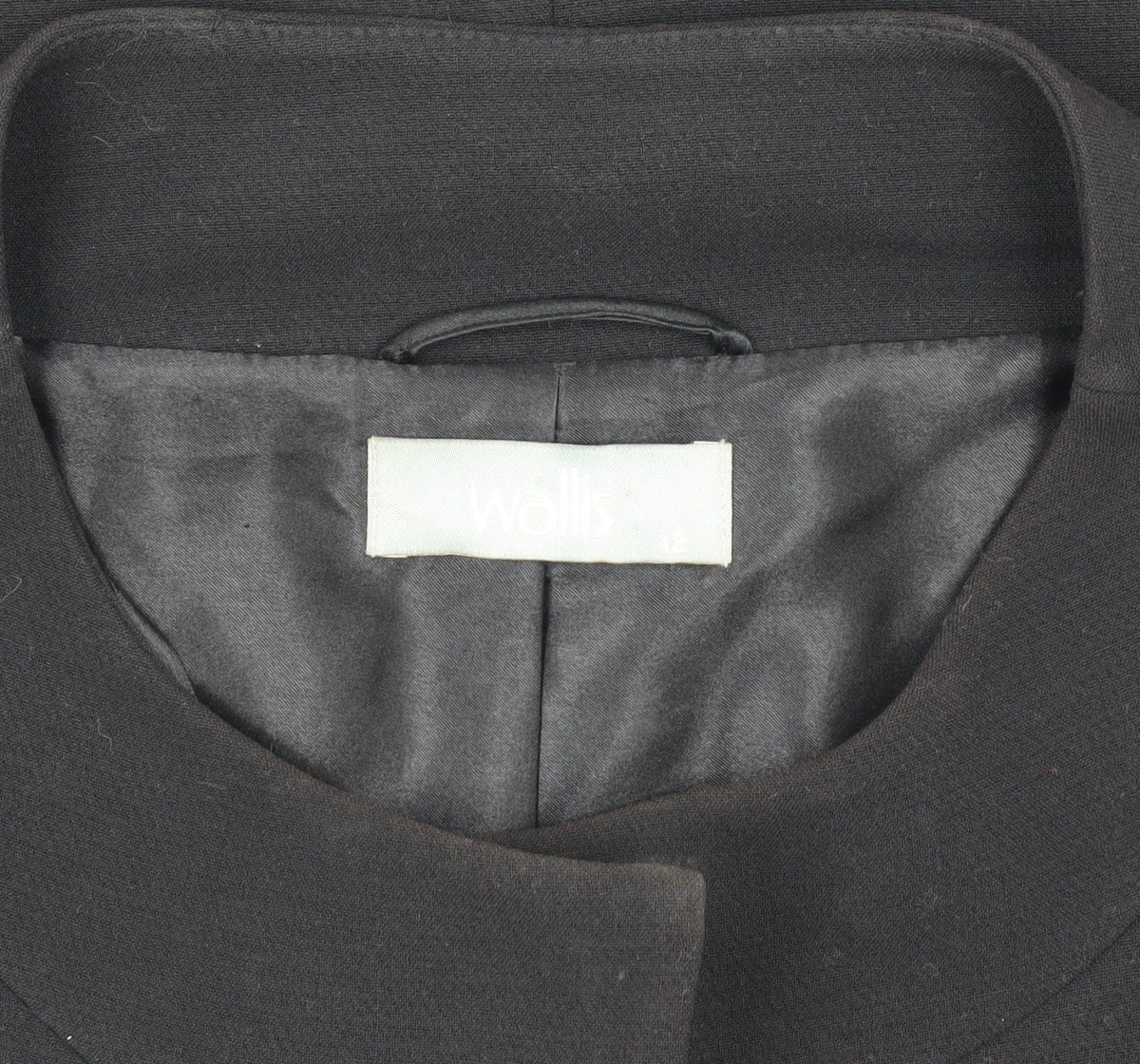 Wallis Women's Black Mid-Length Coat Size 12