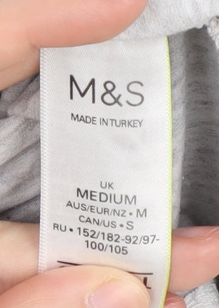 Marks & Spencer Women's Grey Wrap Blouse, Size M